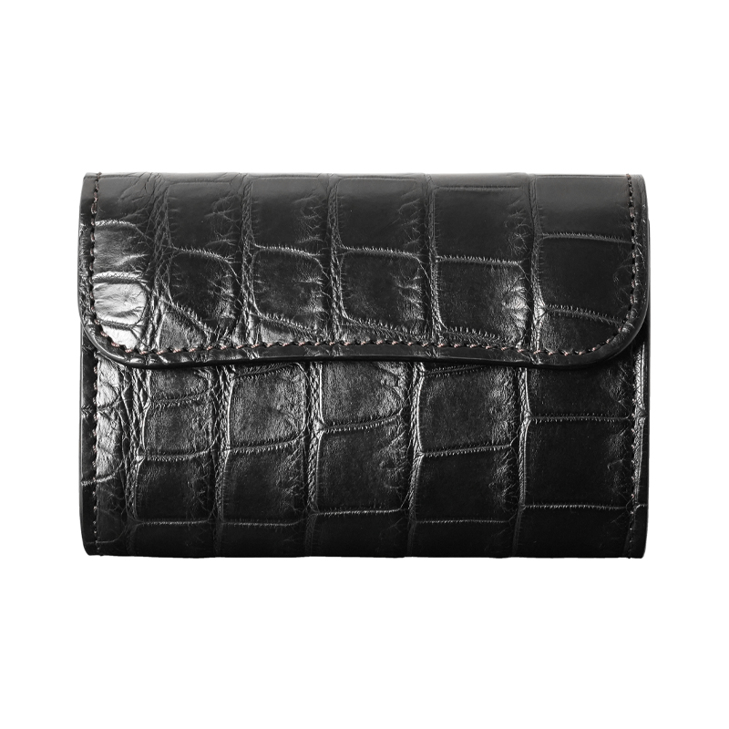 コンパクトウォレット《ポント》クロコ｜WILDSWANS(ワイルド