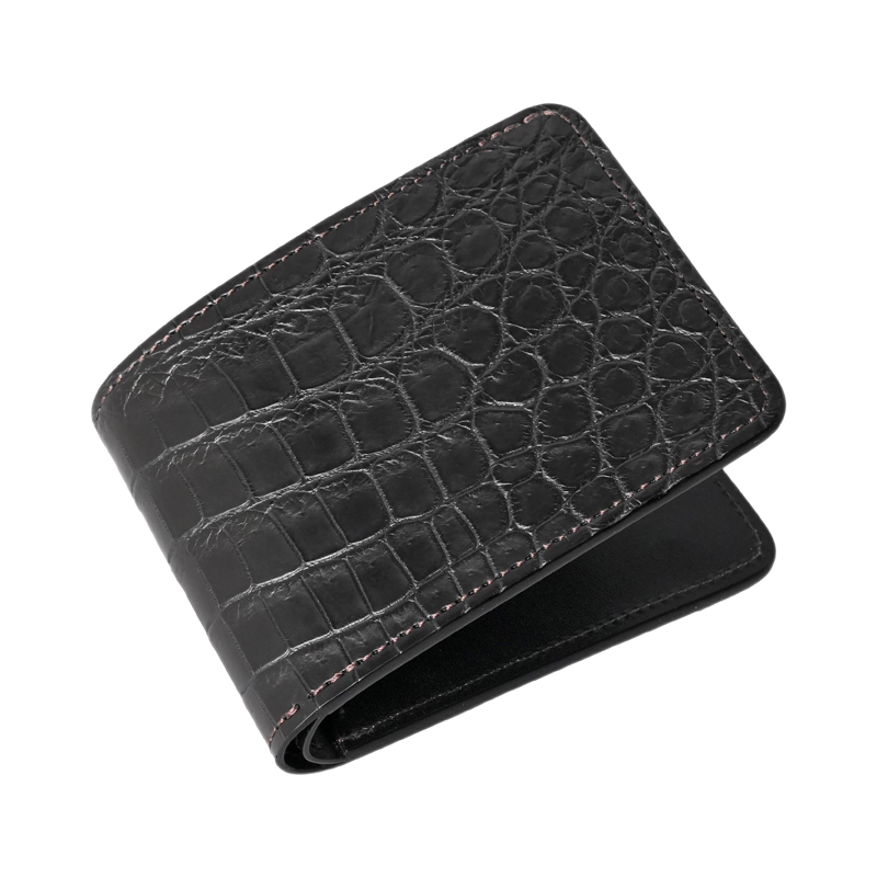 二つ折り純札入れ《ウィングス》クロコダイル｜WILDSWANS(ワイルド