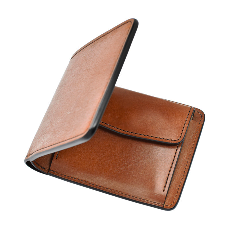 小銭入れ付き二つ折り財布《グラウンダー》フルグレインブライドル