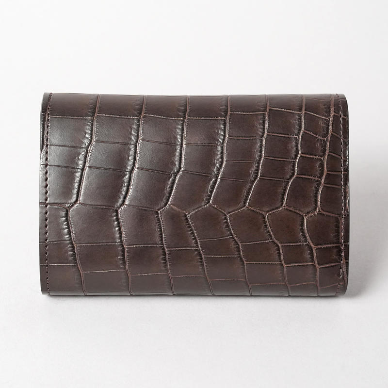 中型三つ折り財布《バーン》クロコダイル｜WILDSWANS(ワイルドスワンズ