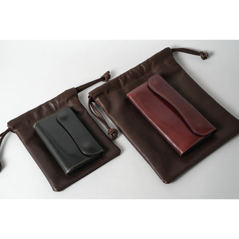 ドローストリングバッグ《ブレス》ラスティカーフ｜WILDSWANS