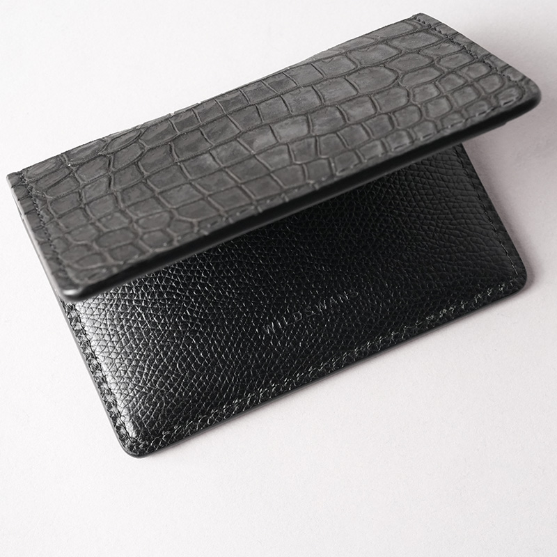 【連休セール】ワイルドスワンズ アドラー ヌバックポロサス 薄型名刺入れ《アドラー》ヌバックポロサス｜WILDSWANS(ワイルド