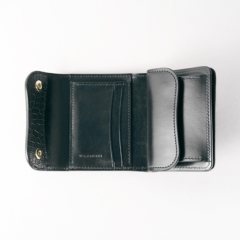 三つ折り財布《イーノ》受注生産センター取りポロサス｜WILDSWANS