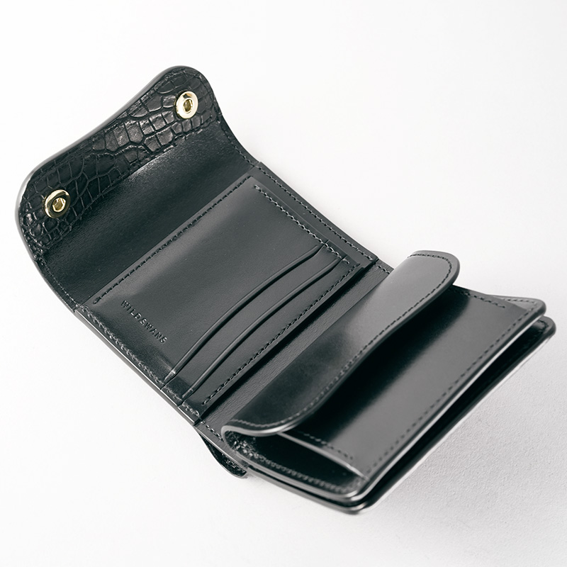 三つ折り財布《イーノ》受注生産センター取りポロサス｜WILDSWANS