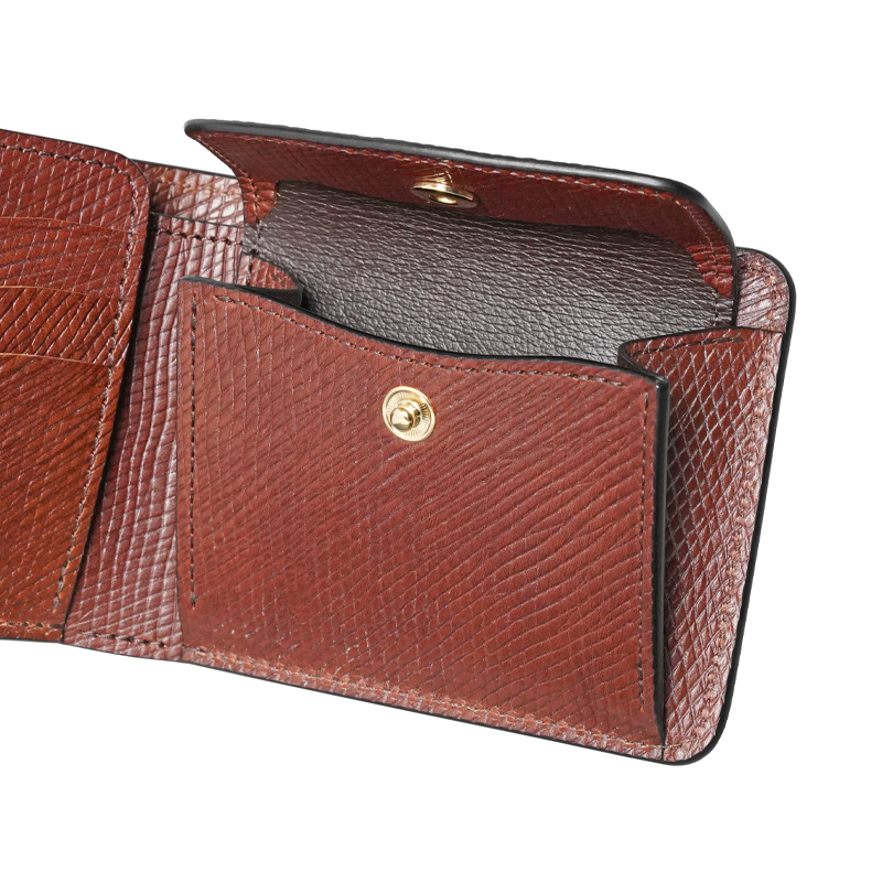 小銭入付二つ折り財布《グラウンダー》ベイカーロシアンカーフ