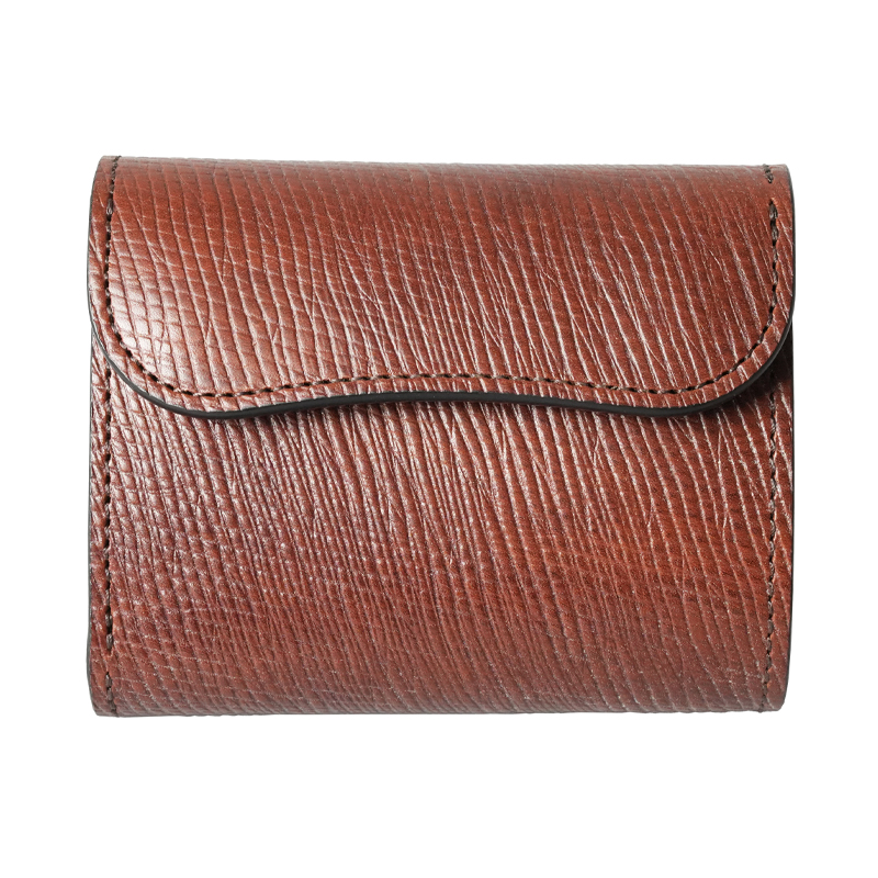 小型三つ折り財布《イーノ》ベイカーロシアンカーフ｜WILDSWANS