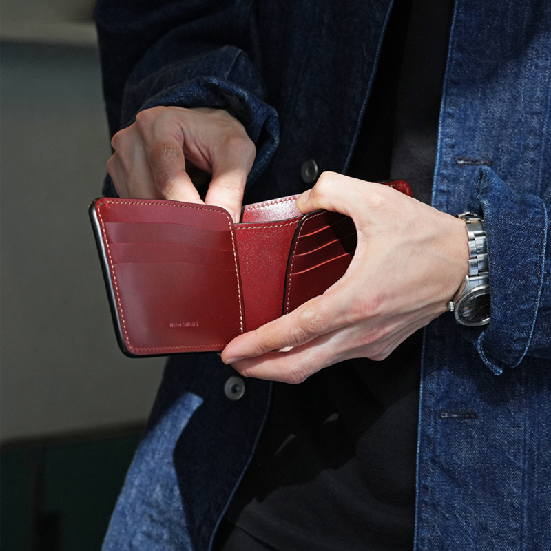 WILDSWANS BLISTER L未使用新品　バーガンディ 2つ折り長財布《ブリスターL》サドルプルアップ限定色