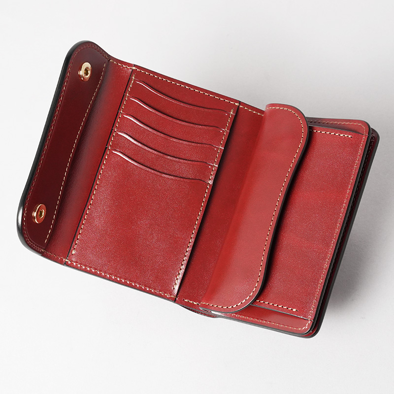 3つ折り財布《バーン》サドルプルアップ限定色｜WILDSWANS(ワイルド