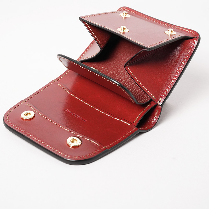 WILDSWANS ワイルドスワンズ　CASA カーサ　バーガンディ ミニ財布《カーサ》サドルプルアップ限定色｜WILDSWANS(ワイルド