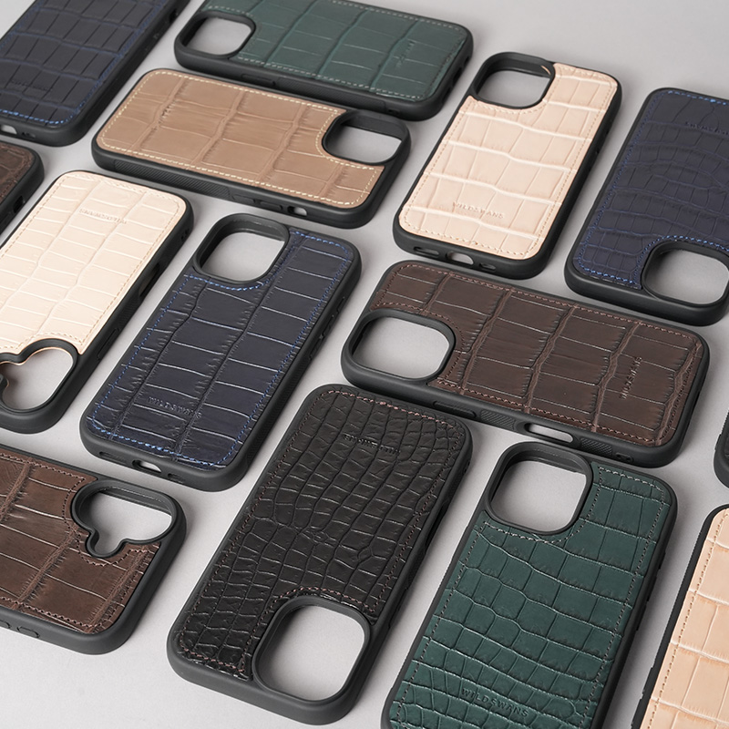 ワイルドスワンズ/WILD SWANS スマホケース　iPhone14 アイフォン14カバー》クロコダイル｜WILDSWANS(ワイルドスワンズ
