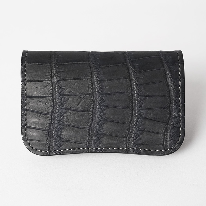 ホック付名刺入れ《ジェネラル2》受注生産オイルポロサス｜WILDSWANS