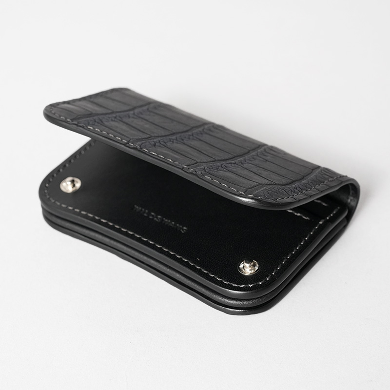 【未使用・受注生産品】WILDSWANS / GENERAL II ホック付名刺入れ《ジェネラル2》受注生産オイルポロサス｜WILDSWANS
