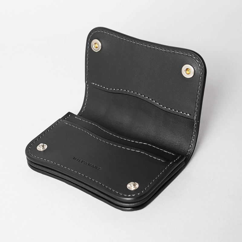 ホック付名刺入れ《ジェネラル2》受注生産オイルポロサス｜WILDSWANS