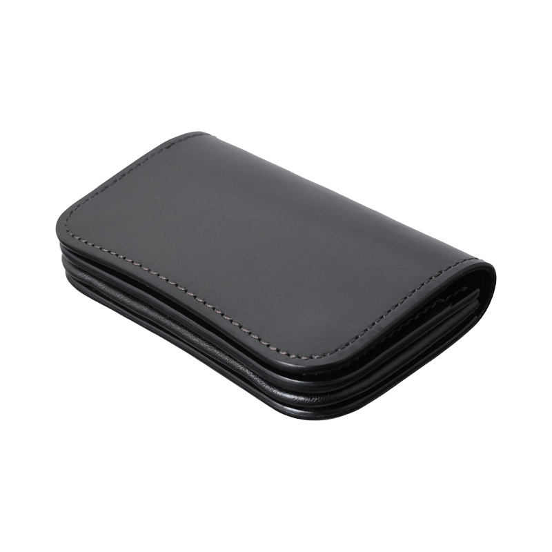 ホック付き名刺入れ《ジェネラル2》サドルプルアップ｜WILDSWANS