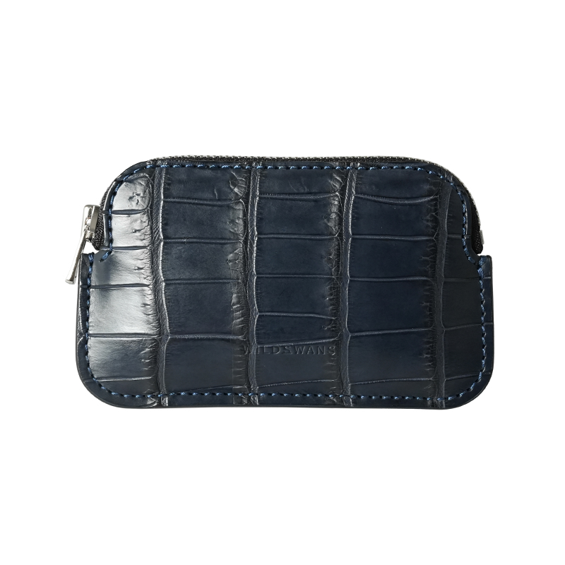 新品未使用　ワイルドスワンズ　ミナス　クロコ（チョコ）　WILDSWANS WILDSWANS ワイルドスワンズ ミニ財布 KF-003 クロコダイル